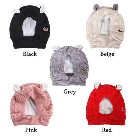 Knitted Dog Earmuffs: Winter Noise Protection & Anxiety Relief for Medium Large Dogs - ApexKin