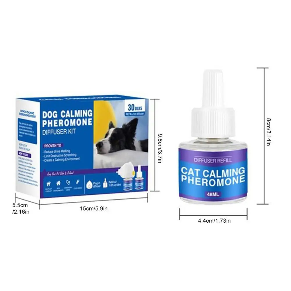 Cat Calming Pheromone Diffuser Refill — 60-Day Stress Relief