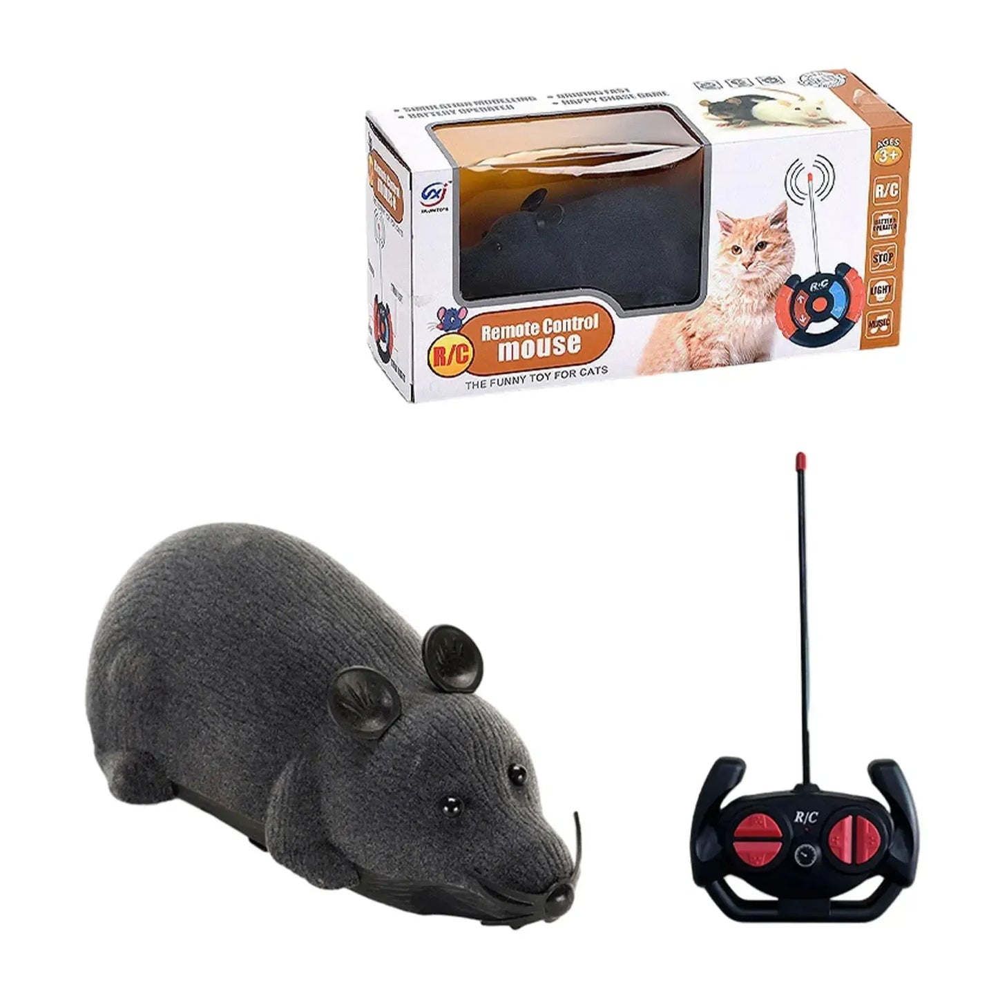 Electronic Cat Toy Convenient And Portable Interactive Play For Pets Realistic Appearance RC Cat Toy - ApexKin