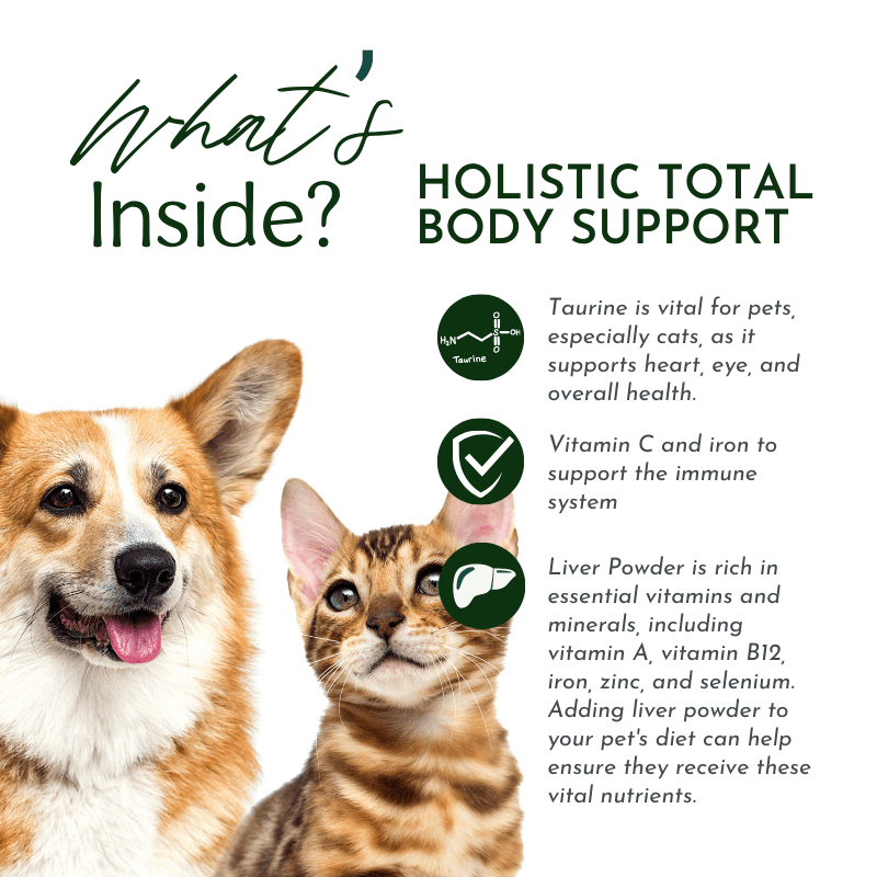 Holistic Total Body Support — Daily Multivitamin & Pasture-Raised Glandular Blend for Dogs & Cats - ApexKin