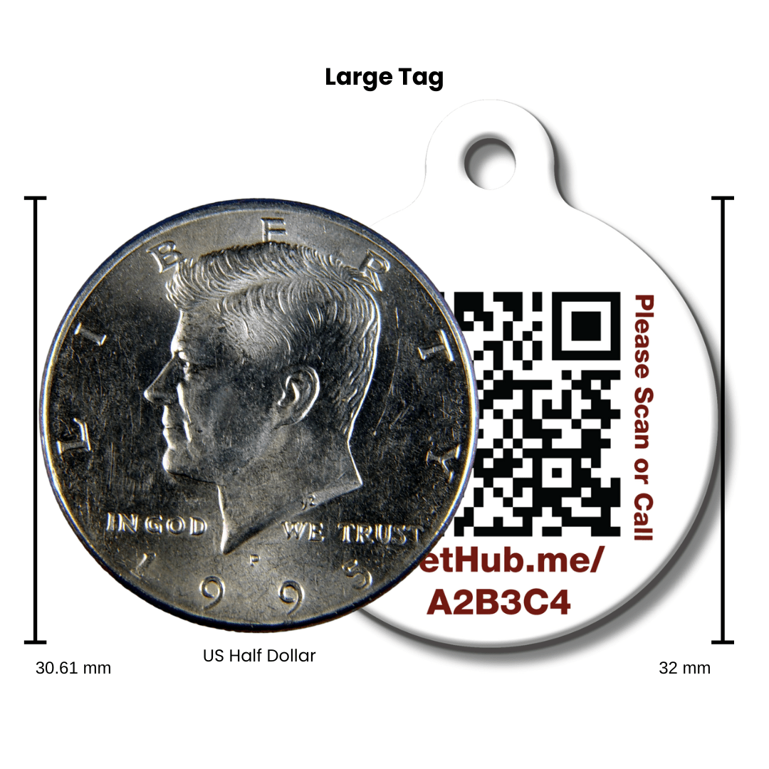 PetHub QR Pet ID Tag – Oh Crap I’m Lost - ApexKin