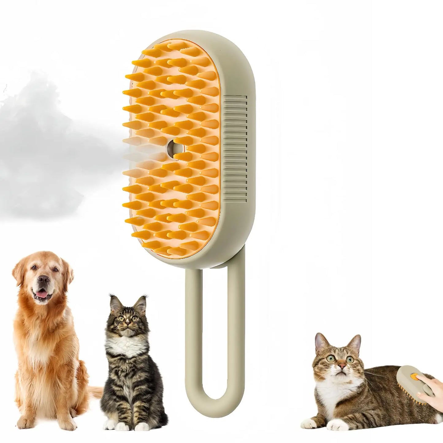 Pet Steam Brush Cat Dog Cleaning Steamy Spray Massage Beauty Comb 3 in 1 Hair Removal Grooming Supplies Pets Accessories Comb