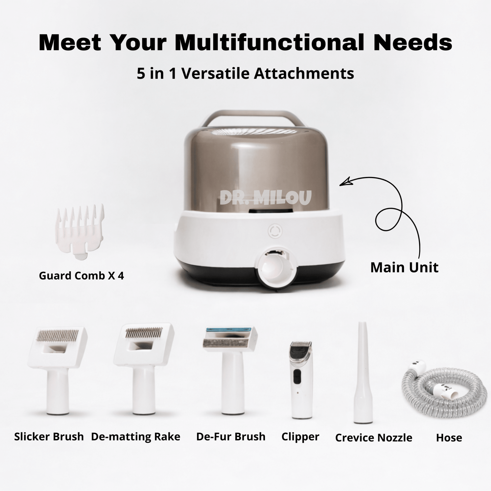 Salon Results at Home, Mess-Free | CalmCare™ Cordless Vacuum Grooming Kit by Dr. Milou - ApexKin