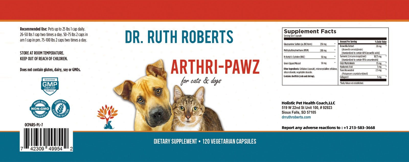 Arthri-Pawz – with Glucosamine for Cats and Dogs - ApexKin