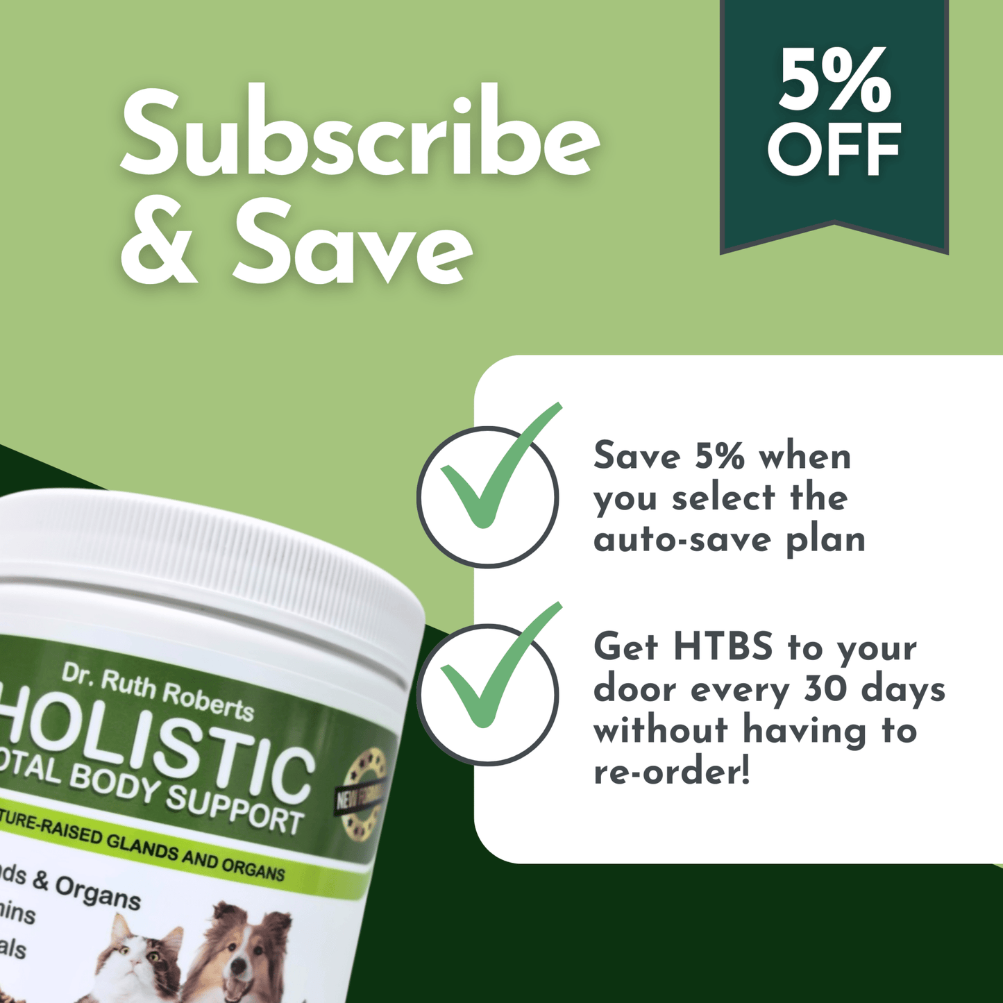 Holistic Total Body Support — Daily Multivitamin & Pasture-Raised Glandular Blend for Dogs & Cats - ApexKin