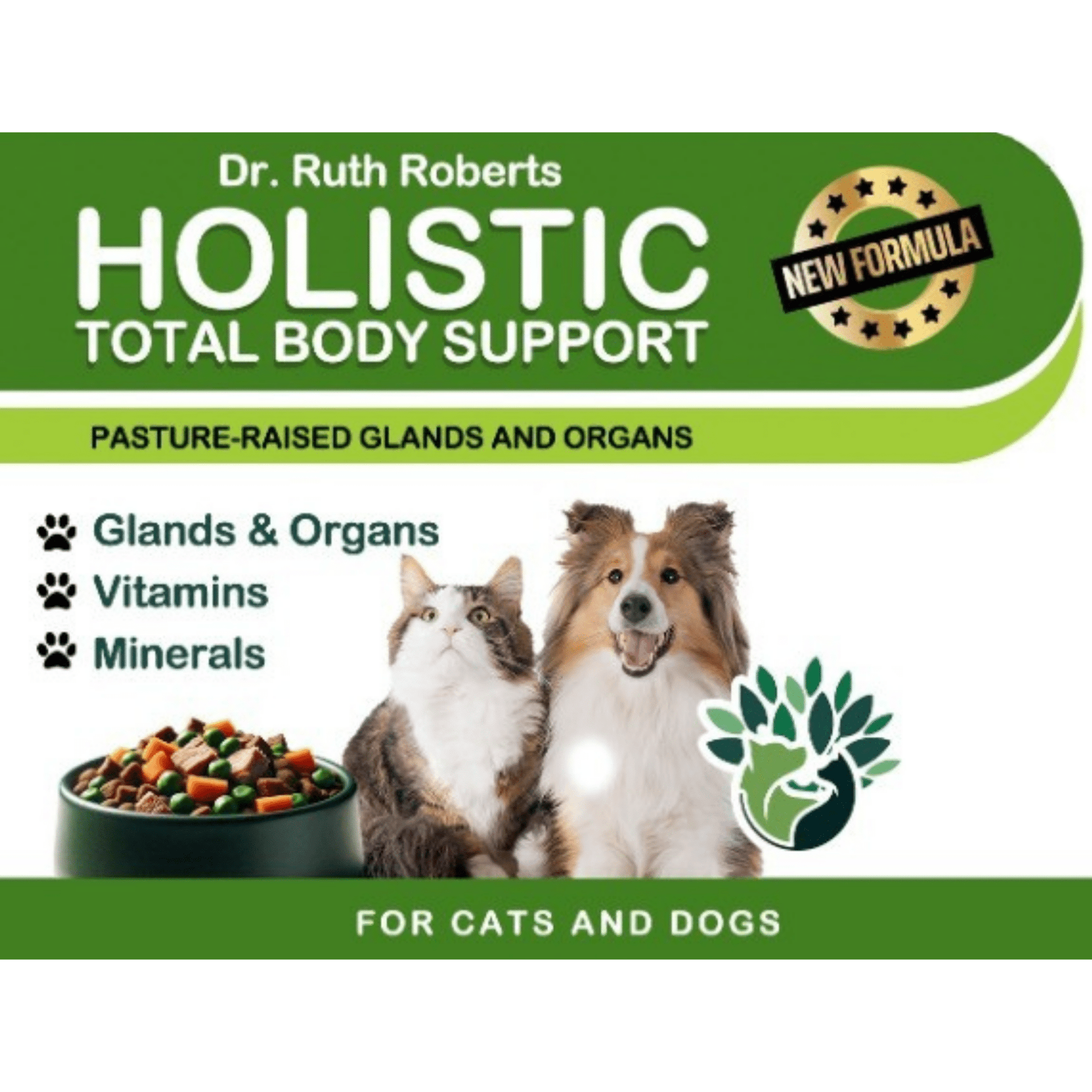 Holistic Total Body Support — Daily Multivitamin & Pasture-Raised Glandular Blend for Dogs & Cats - ApexKin