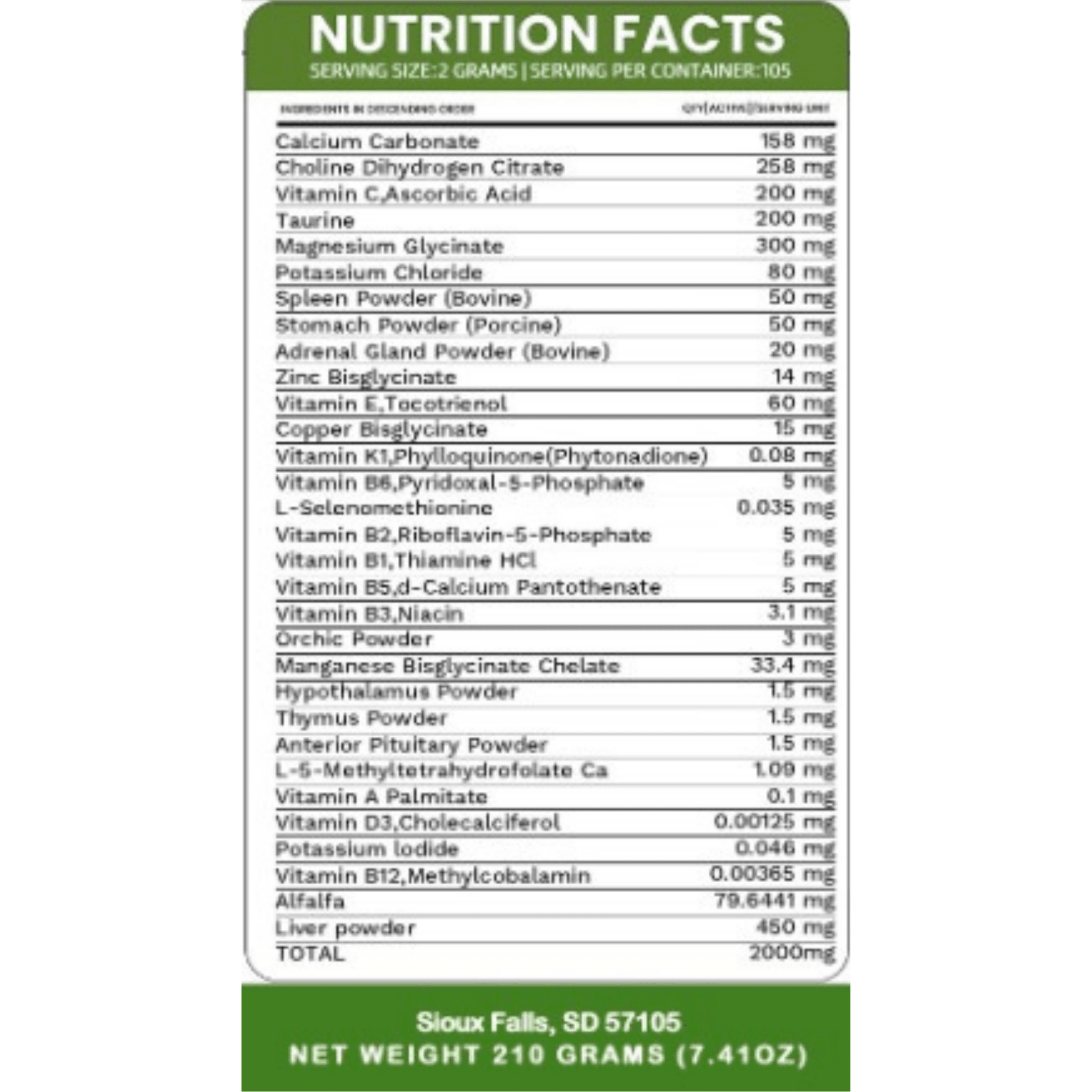 Holistic Total Body Support — Daily Multivitamin & Pasture-Raised Glandular Blend for Dogs & Cats - ApexKin