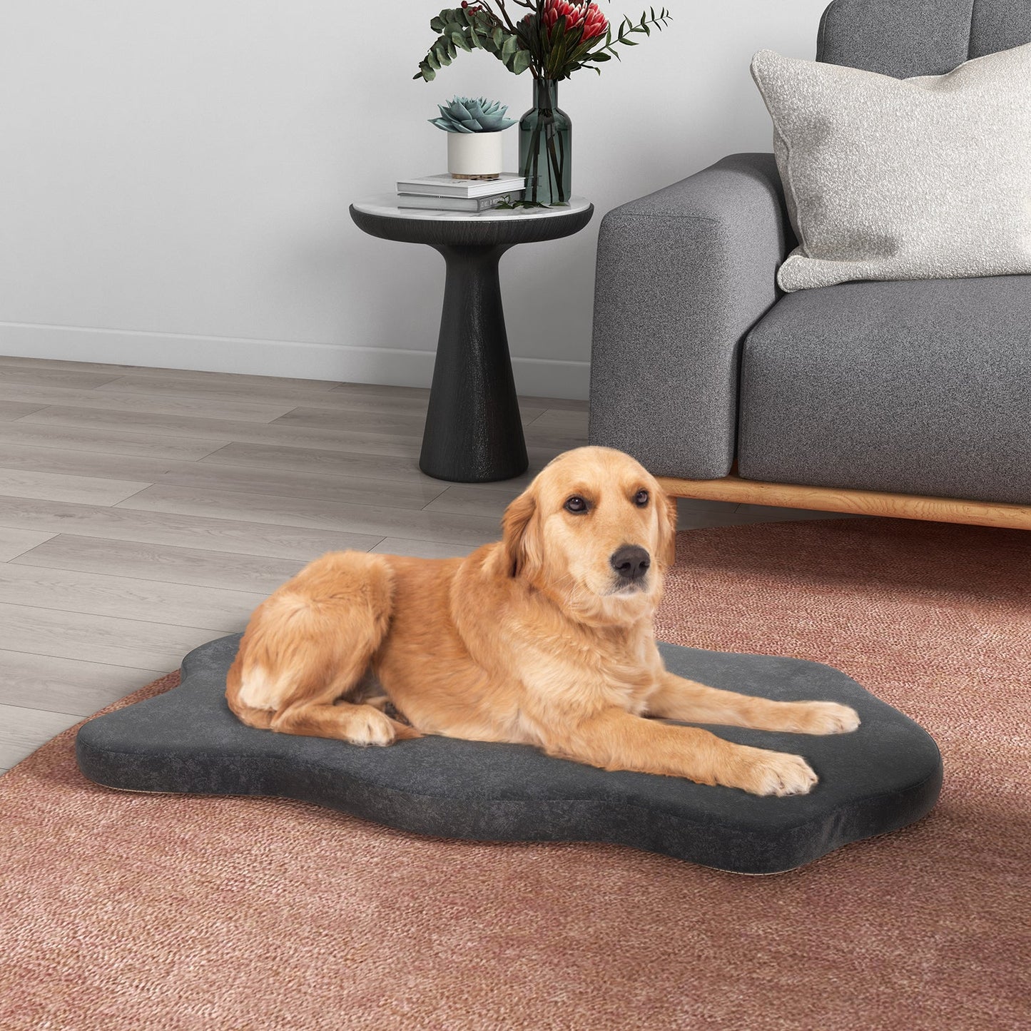 Orthopedic Dog Bed with Memory Foam Support for Large Dogs-Gray - ApexKin