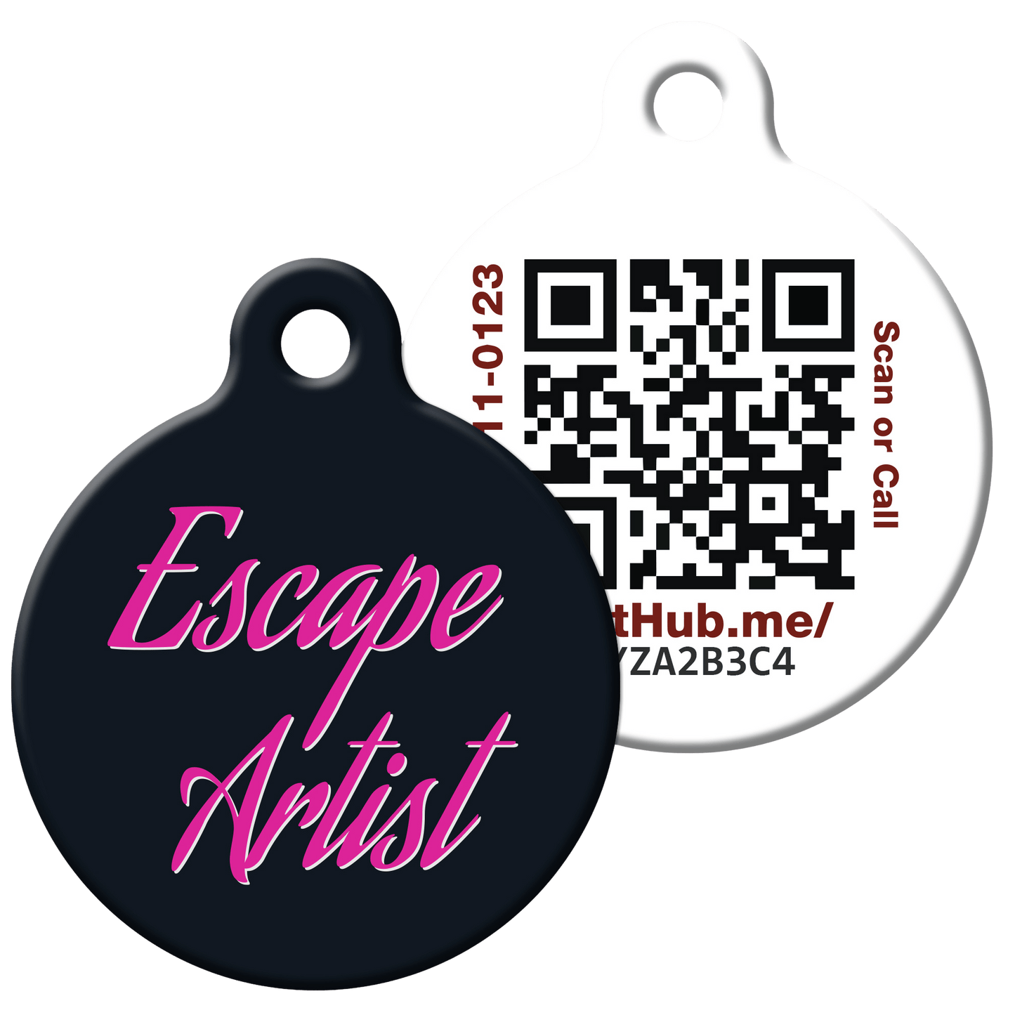 PetHub QR ID Pet Tag - Escape Artist - ApexKin