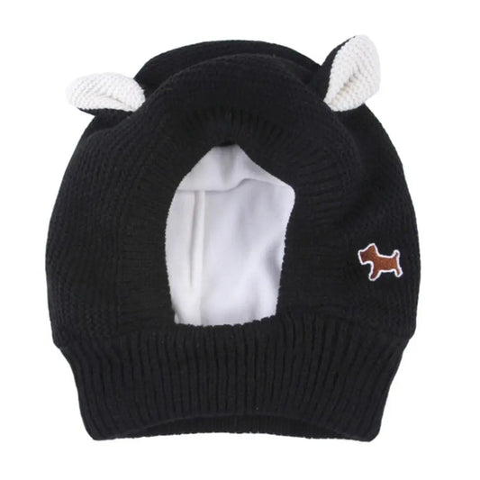 Quiet Dog Ear Muffs Noise Protection Pet Ears Covers Knitted Hat Anxiety Relief Winter Warm Earmuffs For Medium Large Dogs New